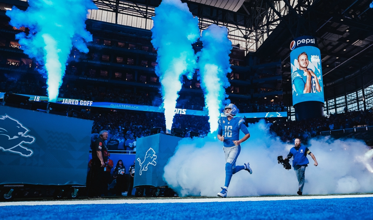  4Wall Provides Lighting Gear and Services for the Detroit Lions Introductions & In-Game Lighting for the ‘22-‘23 NFL Season