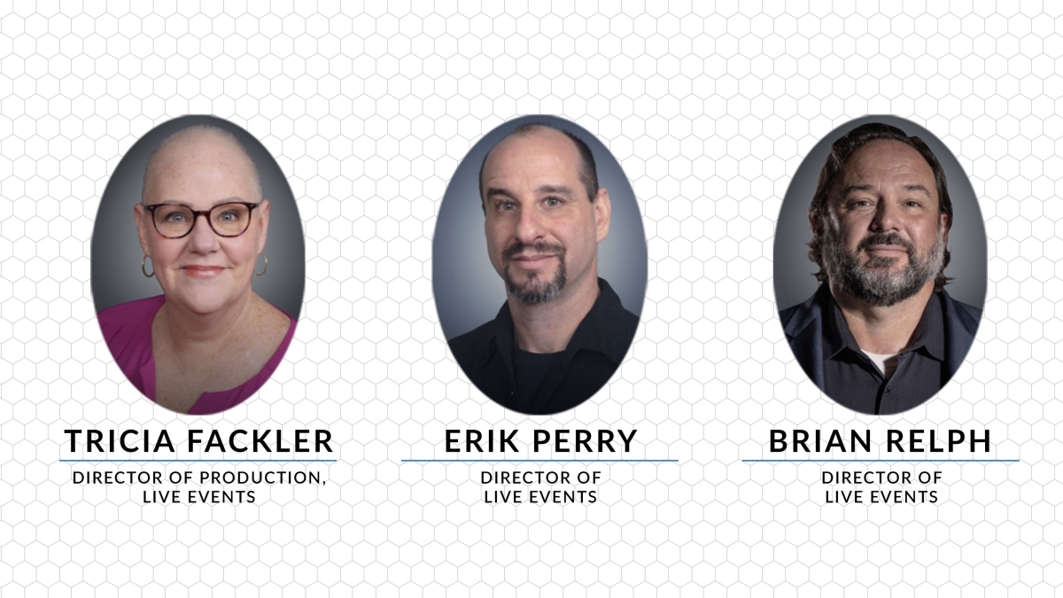  4Wall Announces The Promotions of Tricia Fackler to Director of Production, Live Events, Erik Perry to Director of Live Events, and Brian Relph to Director of Live Events