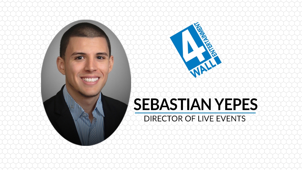  4Wall Entertainment Promotes Sebastian Yepes to Director of Live Events