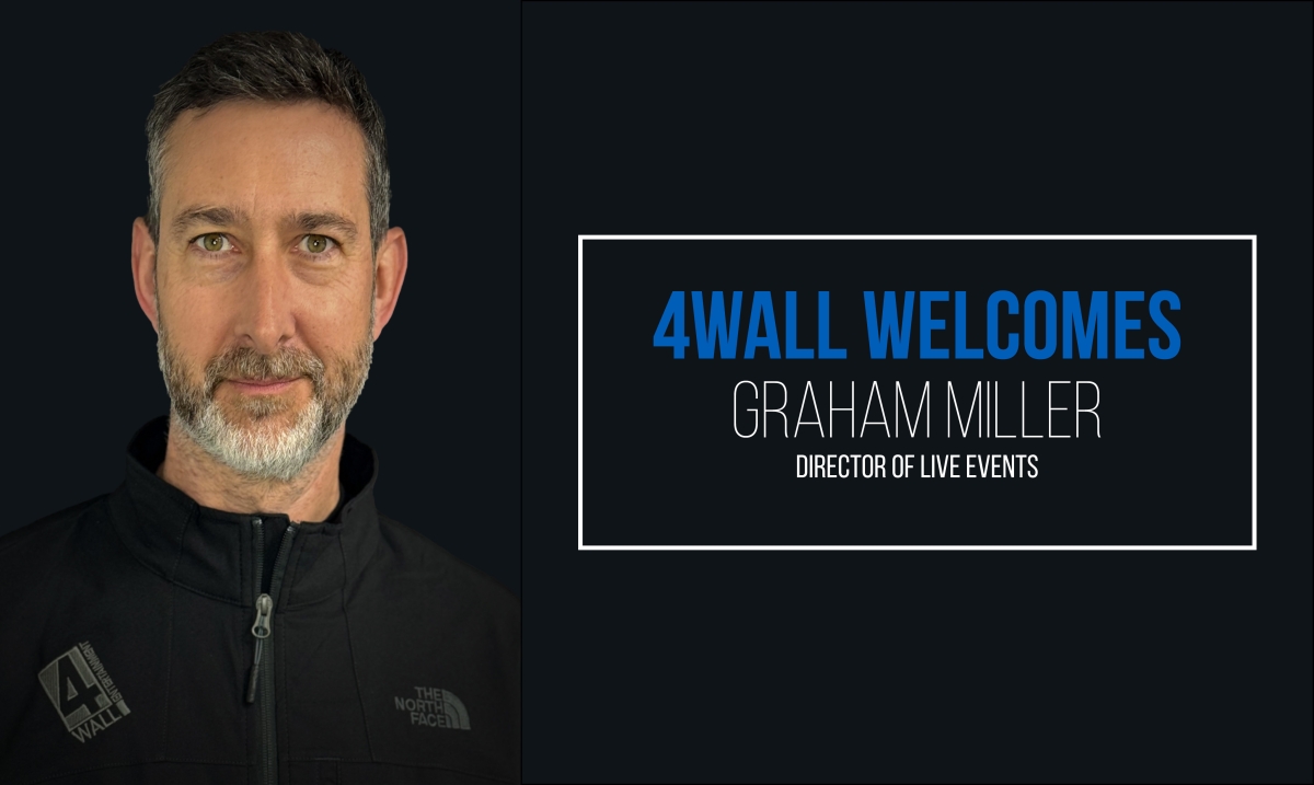  4Wall welcomes Graham Miller as a Director of Live Events