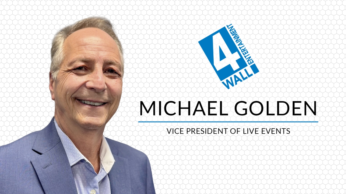 Michael Golden Joins 4Wall Entertainment as VP of Live Events