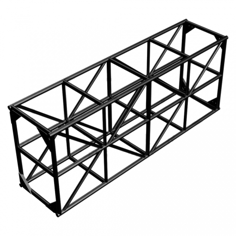 Total Structures 24" x 48" x 6' Generic XHD Truss, Black